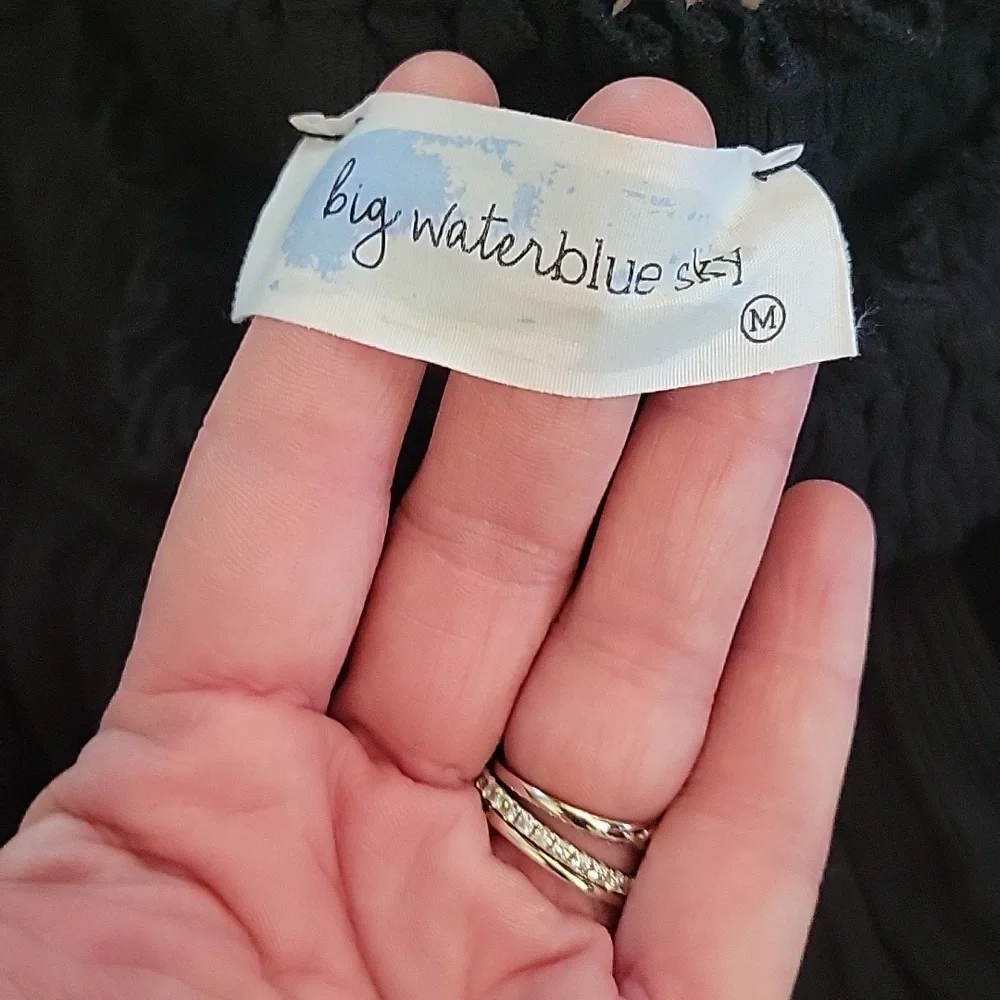 Big Water Blue Sky‎ Ruffle skirt Black Womens Medium